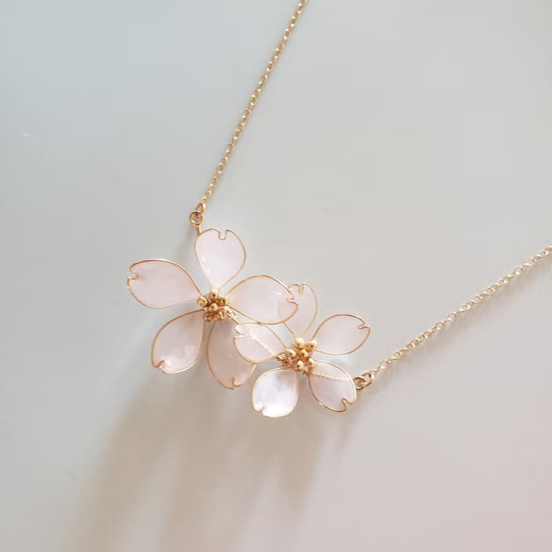 満開桜のネックレス