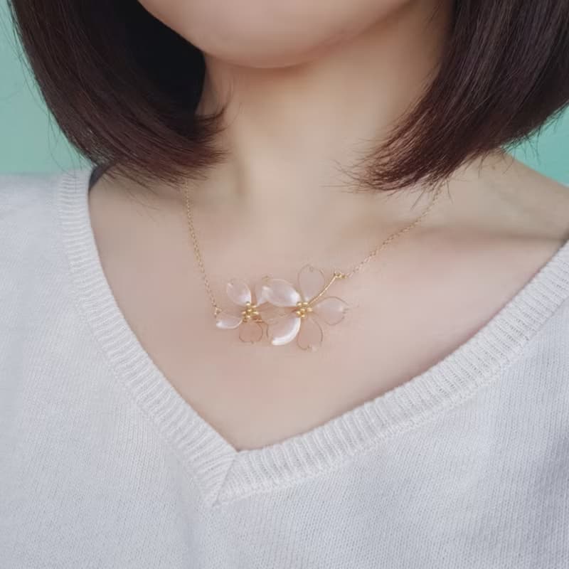 満開桜のネックレス