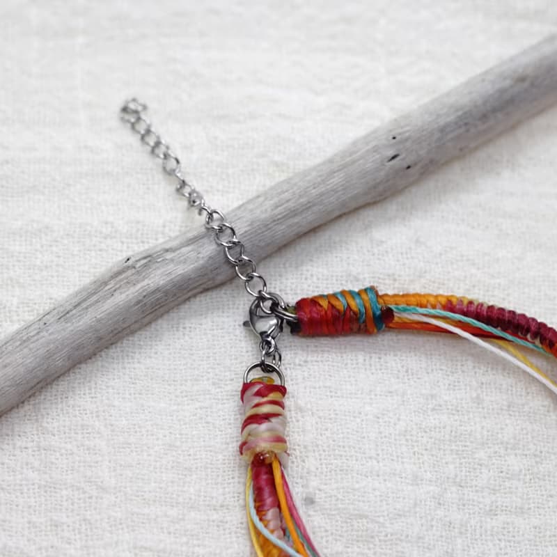 台灣百岳【迷你大霸尖山】925純銀蠟線編織手鍊 送禮