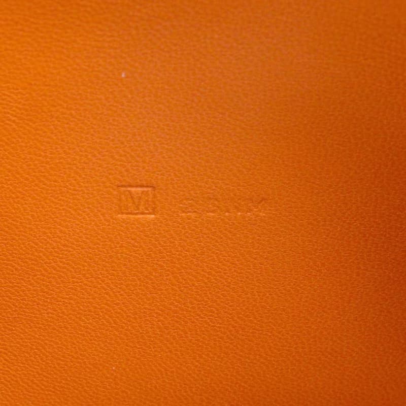 【日本直送】エルメス HERMES ドゴン 長財布 バイカラー トゴ 茶/オレンジ  ユニセックス【中古】