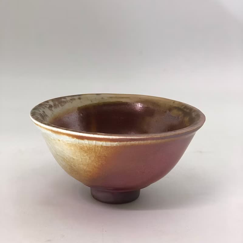 【唯一手作】柴燒 志野小茶碗- 落日餘暉SUN002