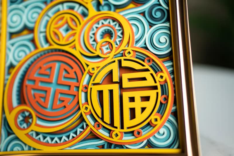 梯木疊雕-福祿雙臨|客廳玄關電視櫃酒櫃裝潢擺件喬遷新居開業禮品