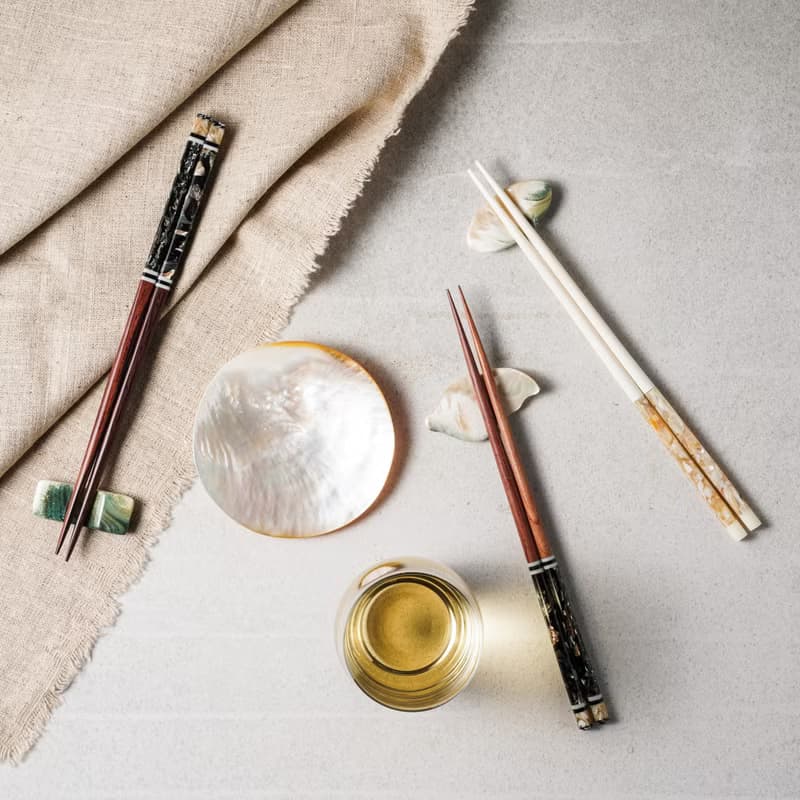 婚禮小物 | 珍珠母貝 筷(含隨機筷架) / 澳洲天然貝殼 | 伴娘禮