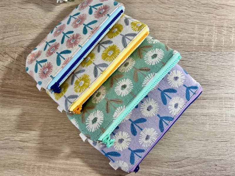 【現貨】野花日和手作拉鍊小包/零錢包/收納袋/小花拉鍊頭