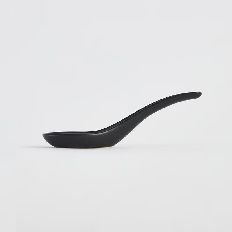 KOGA 許家陶器品 陶質湯匙 (尖山黑)