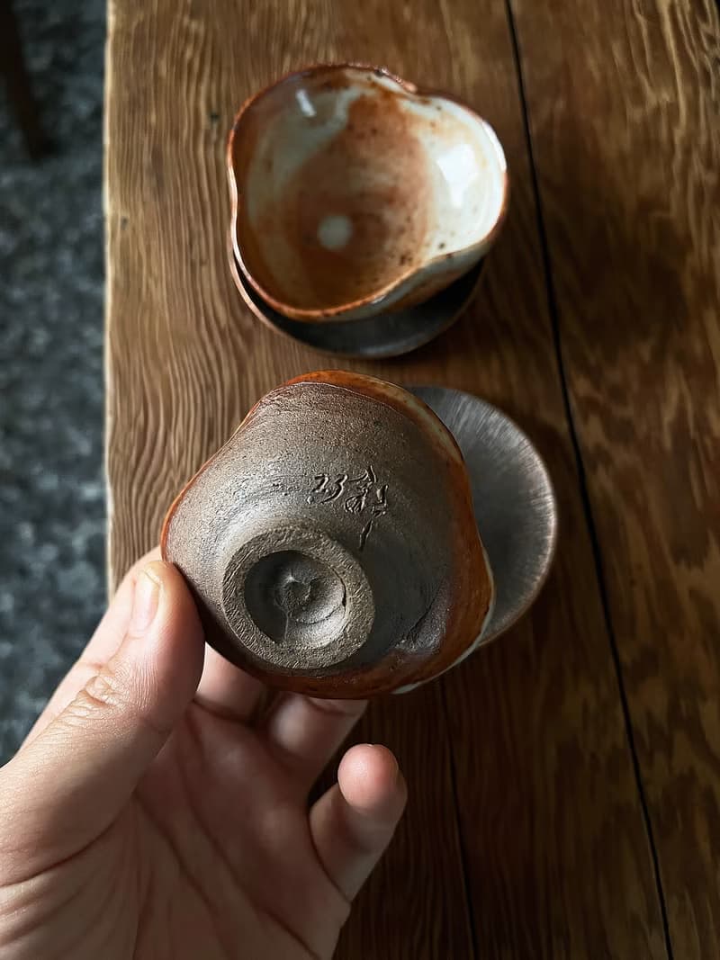 志野 茶杯 兩入 | 陶器皿