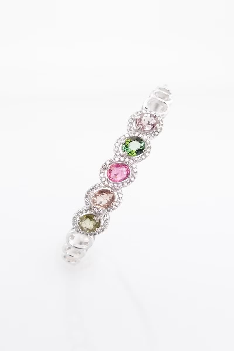 寶麗金珠寶-天然彩色碧璽手環