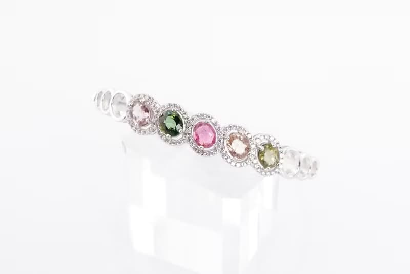 寶麗金珠寶-天然彩色碧璽手環