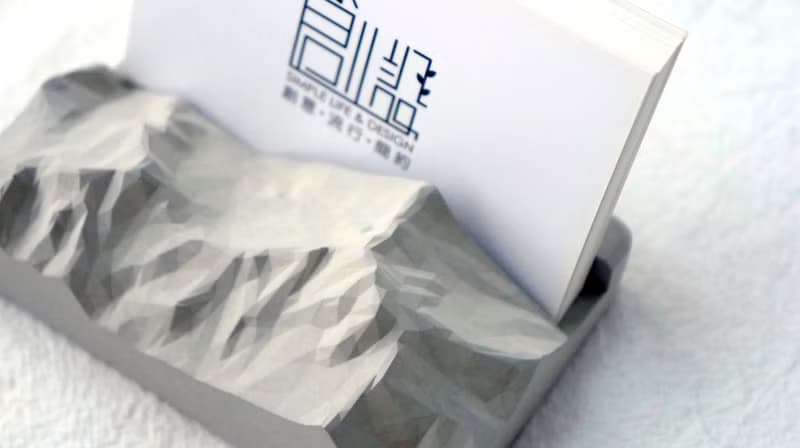 玉山水泥名片座+手機座 | 台灣設計製造(MIT)