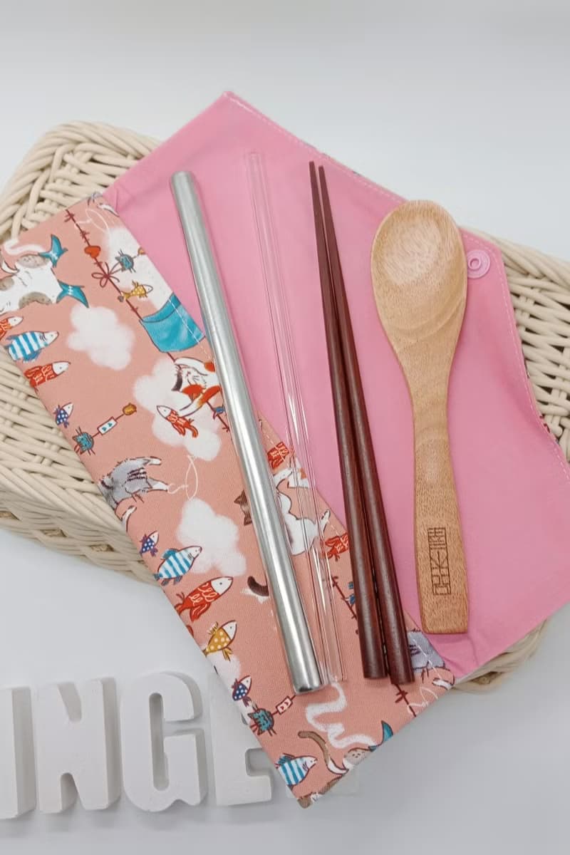 //曬貓// 餐具包/刷具包/文具筆袋