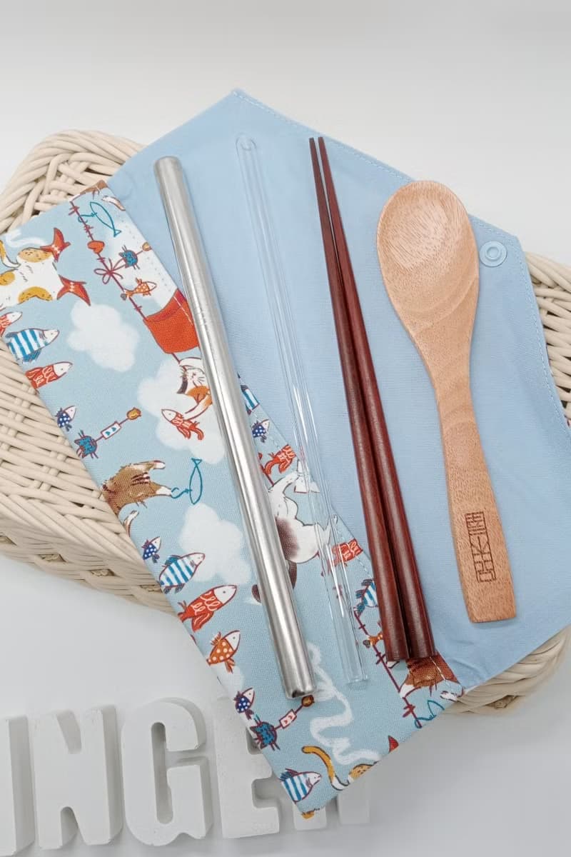 //曬貓// 餐具包/刷具包/文具筆袋