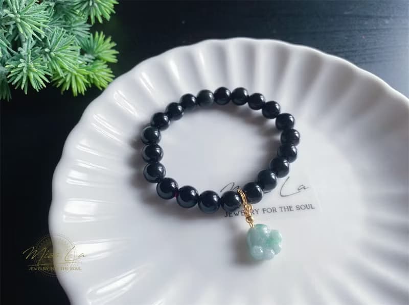 天然緬甸玉 翡翠 貓掌  隨意扣 滴溜 項鍊手鍊 配飾 禮物