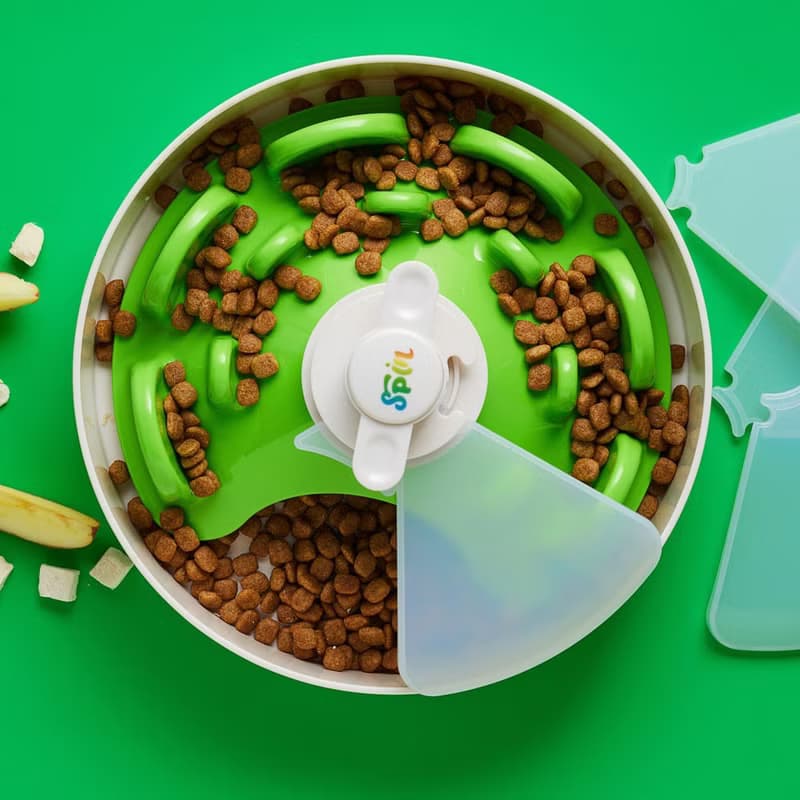 【貓狗用品】PetDreamHouse 旋轉益智慢食碗 UFO迷宮