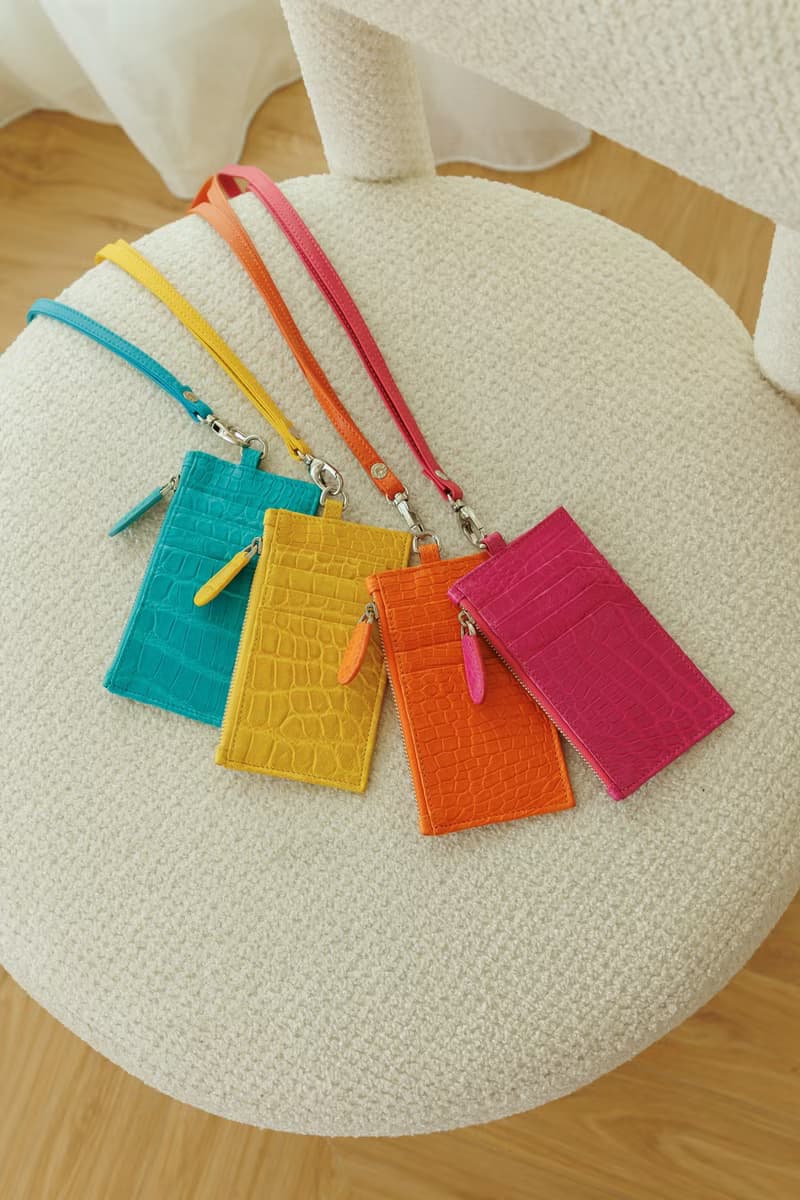 Lukbag Studio|真皮鱷魚皮吊卡零錢包|土耳其藍