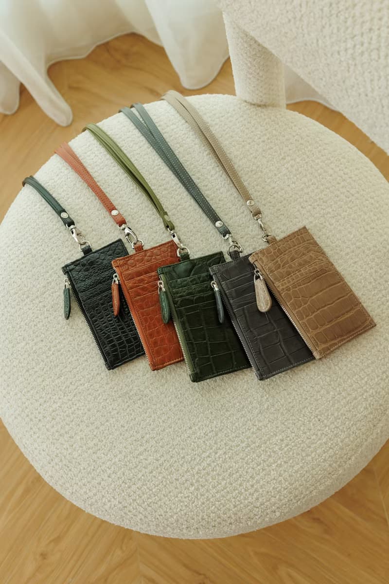 Lukbag Studio|真皮鱷魚皮吊卡零錢包|土耳其藍