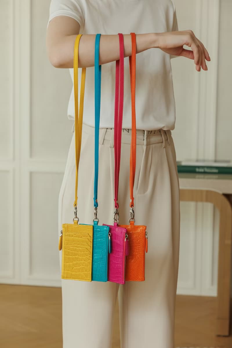 Lukbag Studio|真皮鱷魚皮吊卡零錢包|土耳其藍