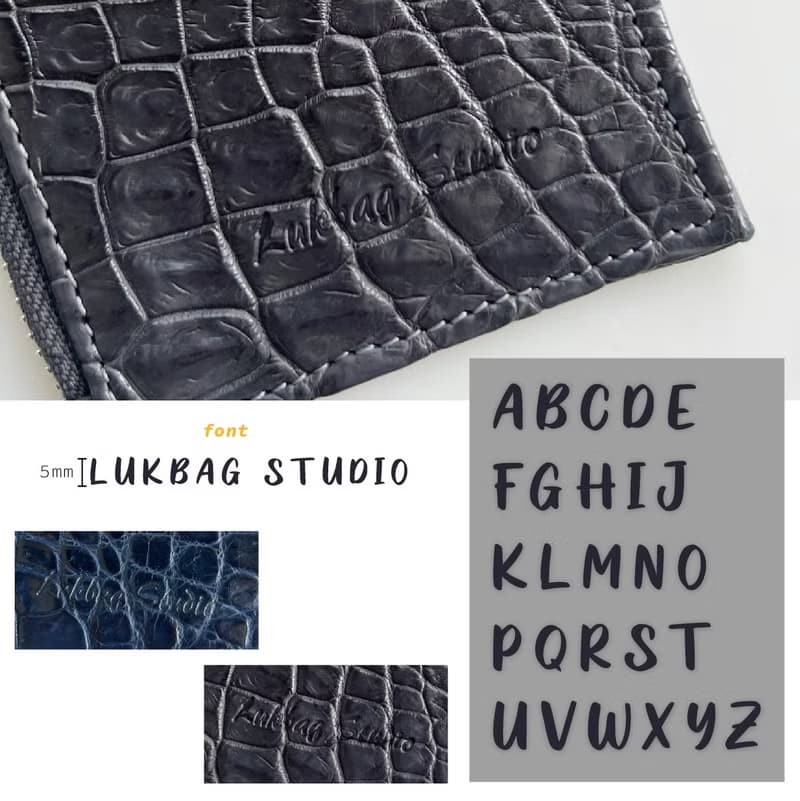 Lukbag Studio|真皮鱷魚皮吊卡零錢包|土耳其藍