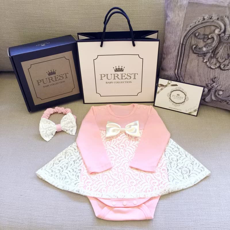 PUREST 小公主的華麗裝扮 長袖 寶寶彌月禮盒組 嬰兒 新生兒 送禮