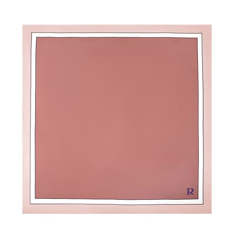retar 妃紅原創桑蠶絲斜紋圍巾披肩大小絲巾方絲真絲法式復古