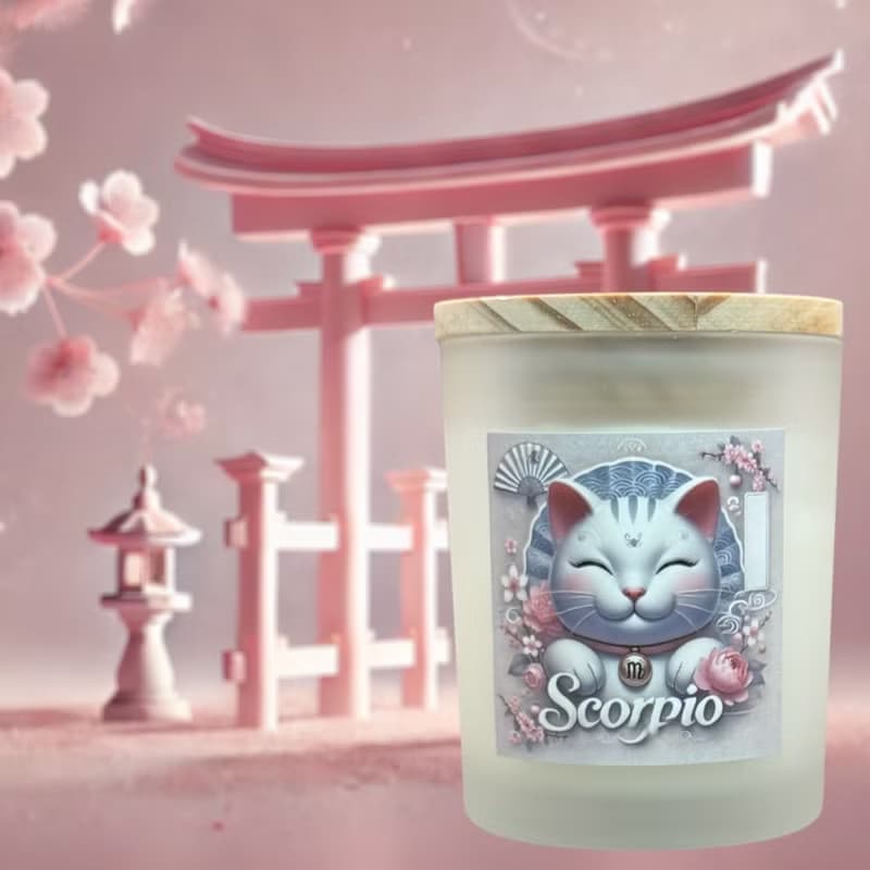 12星座 天蠍座香氛燭杯 招財貓與星座的創新結合 為生活增添幸福