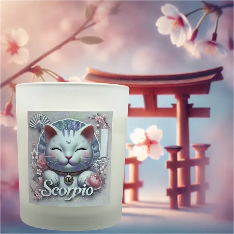 12星座 天蠍座香氛燭杯 招財貓與星座的創新結合 為生活增添幸福