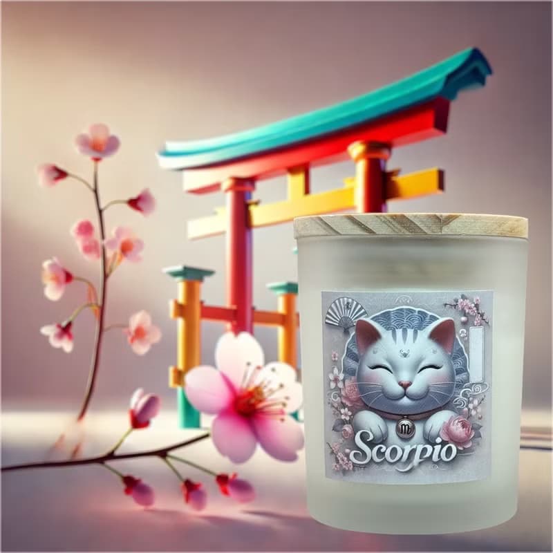 12星座 天蠍座香氛燭杯 招財貓與星座的創新結合 為生活增添幸福