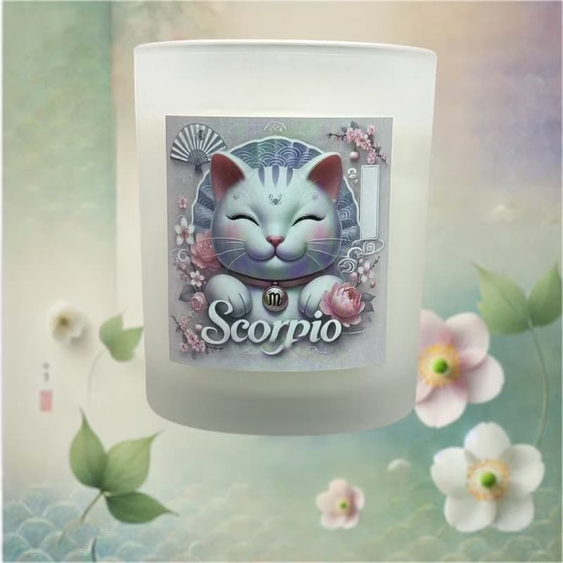 12星座 天蠍座香氛燭杯 招財貓與星座的創新結合 為生活增添幸福