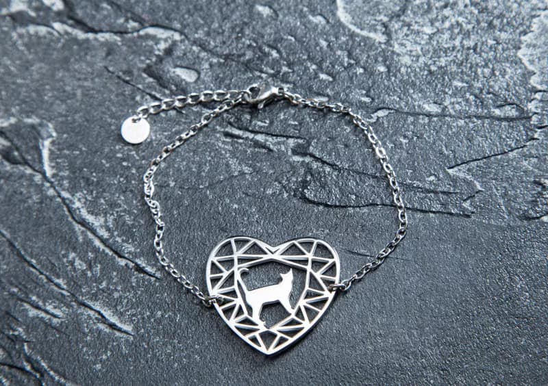 貓咪一號手鍊-抗敏醫療鋼 寶石與動物系列