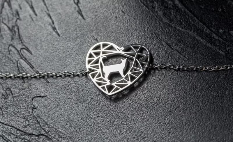 貓咪一號手鍊-抗敏醫療鋼 寶石與動物系列