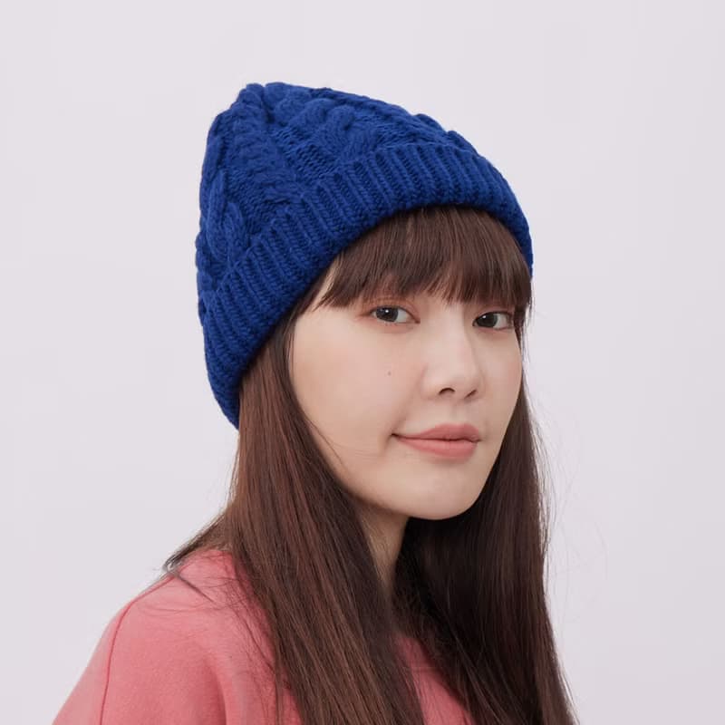 Merry 麻花保暖針織毛帽Beanie (三色可選)