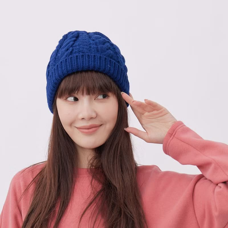 Merry 麻花保暖針織毛帽Beanie (三色可選)