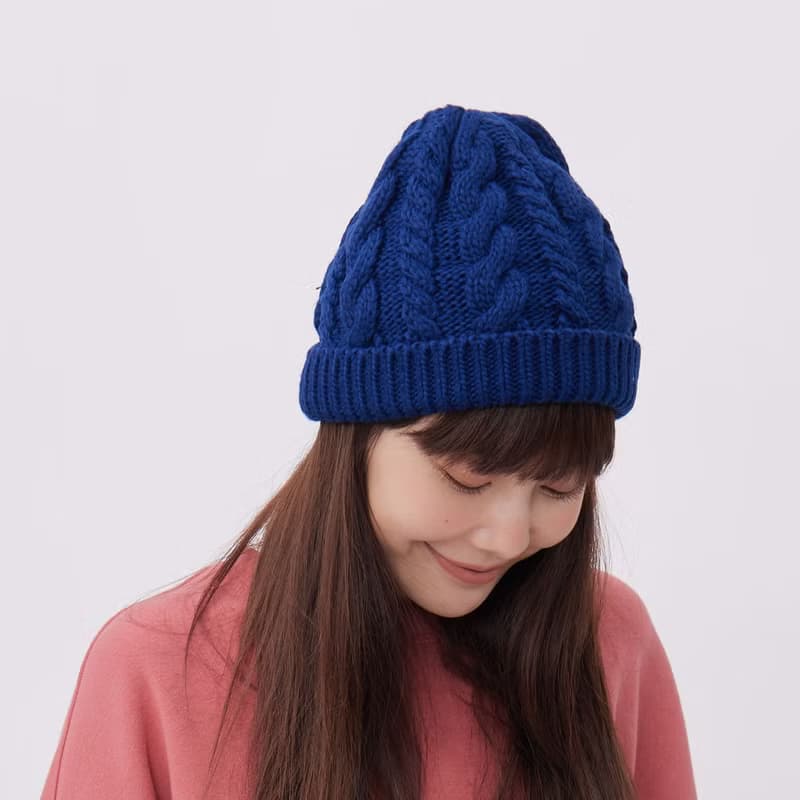 Merry 麻花保暖針織毛帽Beanie (三色可選)