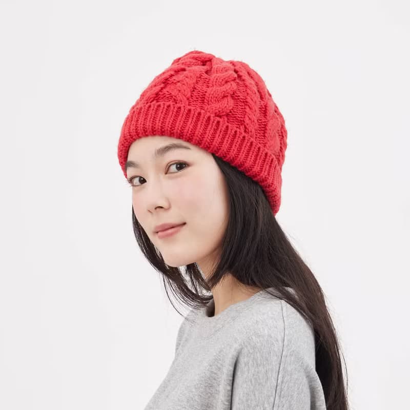 Merry 麻花保暖針織毛帽Beanie (三色可選)