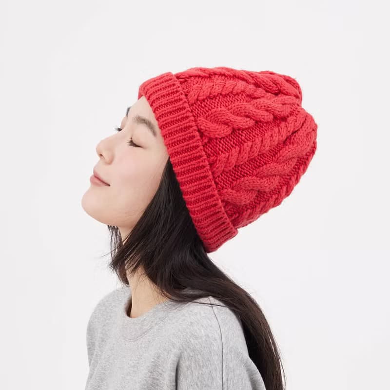 Merry 麻花保暖針織毛帽Beanie (三色可選)