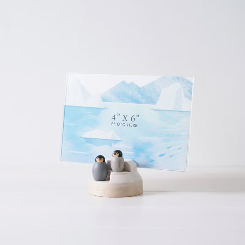 【狐獴/無尾熊/企鵝/熊貓】4X6 木質相框 | Wooderful life