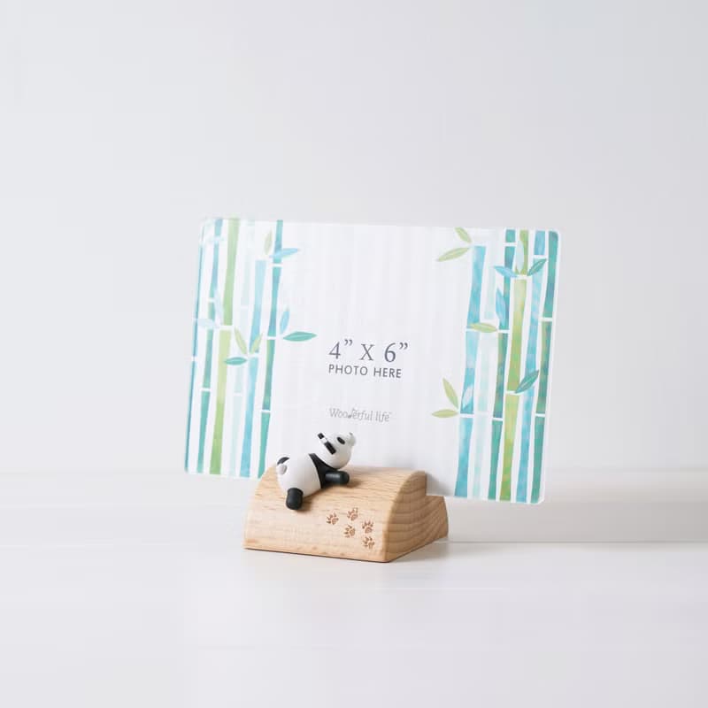 【狐獴/無尾熊/企鵝/熊貓】4X6 木質相框 | Wooderful life