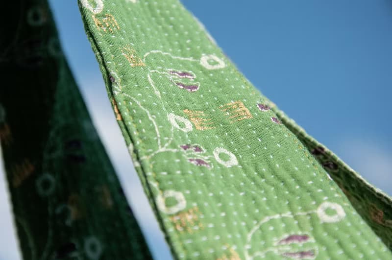 手縫紗麗布側背包/刺繡側背包/刺繡肩背包/手縫紗麗線側背包-北歐
