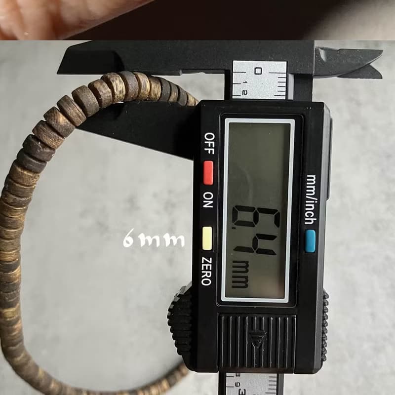 【直切厚片款】天然大王棋楠沉香雙圈手串6mm