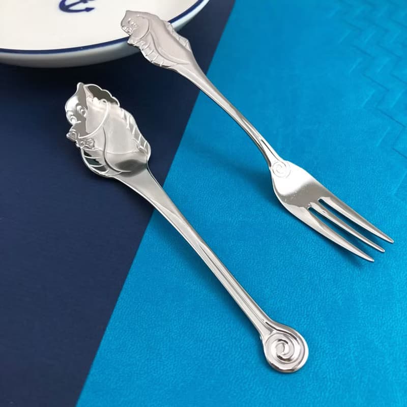 日本【SALUS 佐藤金屬】海洋動物系列-海馬叉/匙