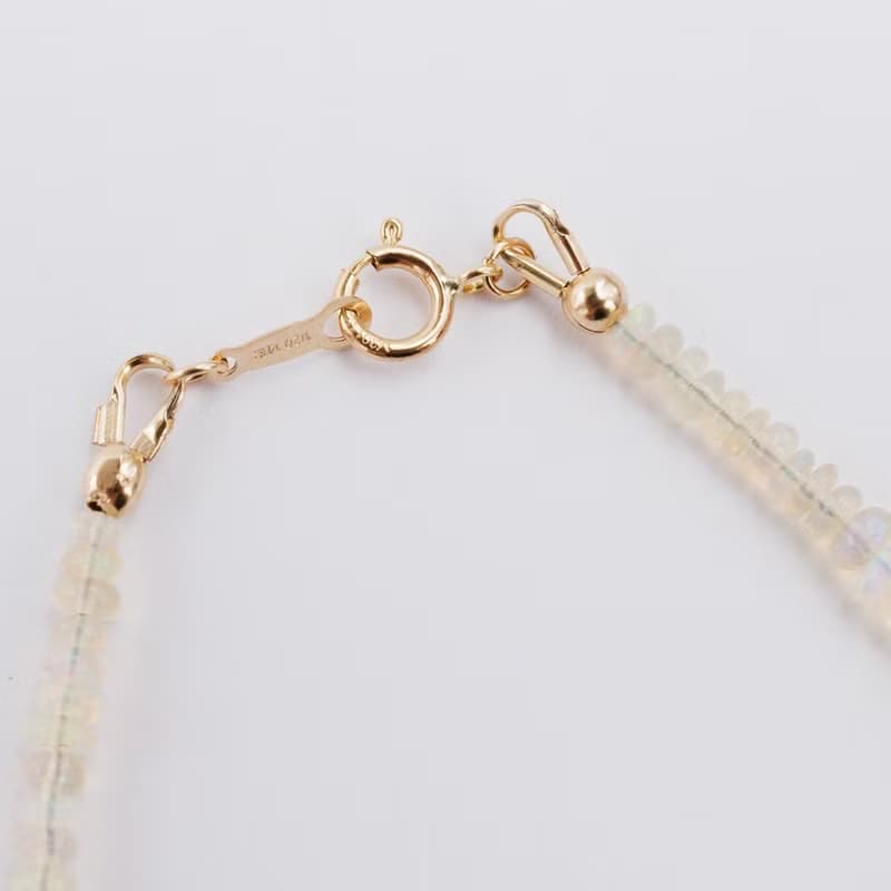 オパール ブレスレット 14kgf シンプル 上品 透明感