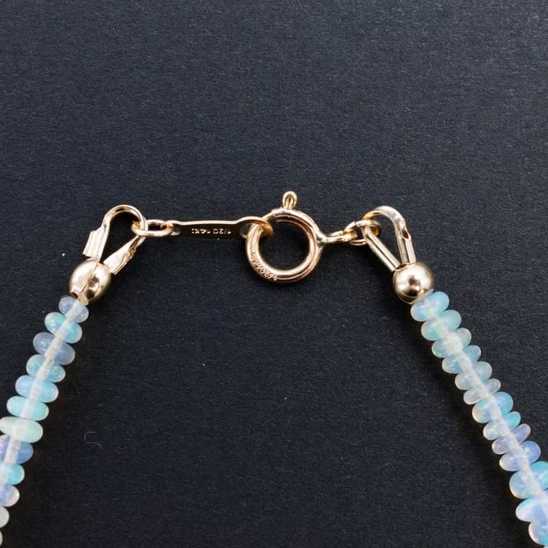 オパール ブレスレット 14kgf シンプル 上品 透明感