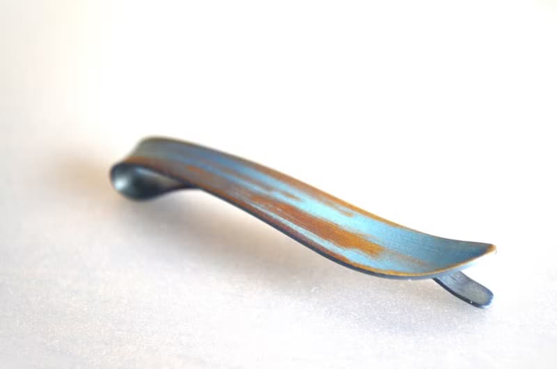 Titanium tie bar・羽の純チタンネクタイピン・A
