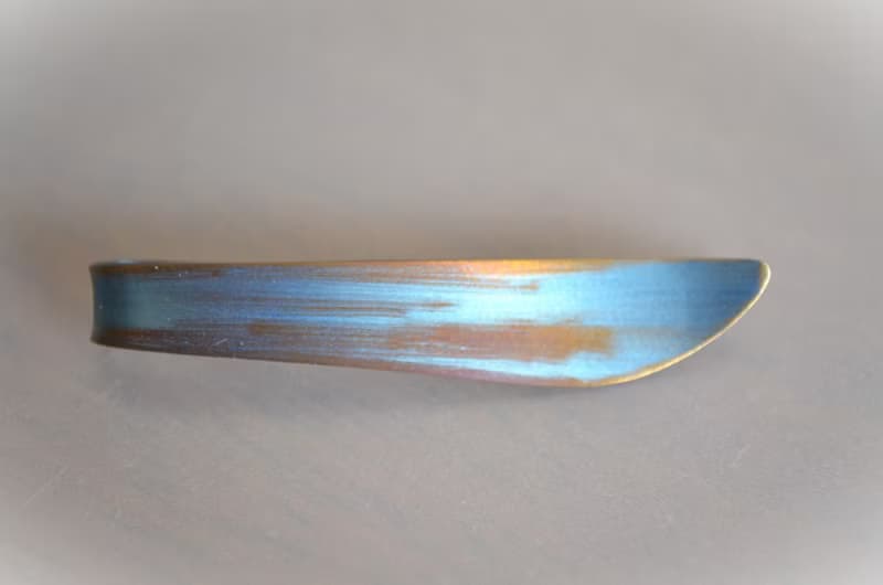 Titanium tie bar・羽の純チタンネクタイピン・A