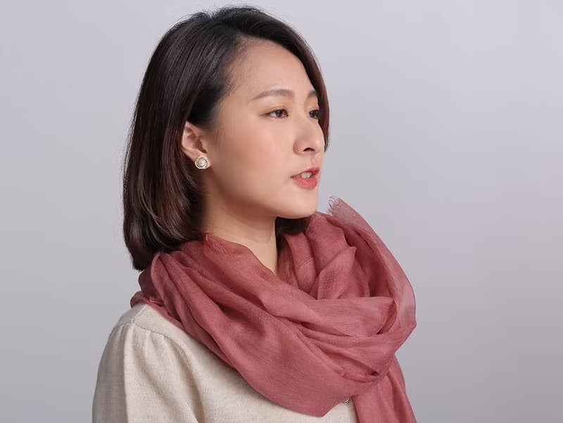 豆沙色_戒指羊絨圍巾_Shahmina仙女披肩 _好人緣出國禮物生日禮物