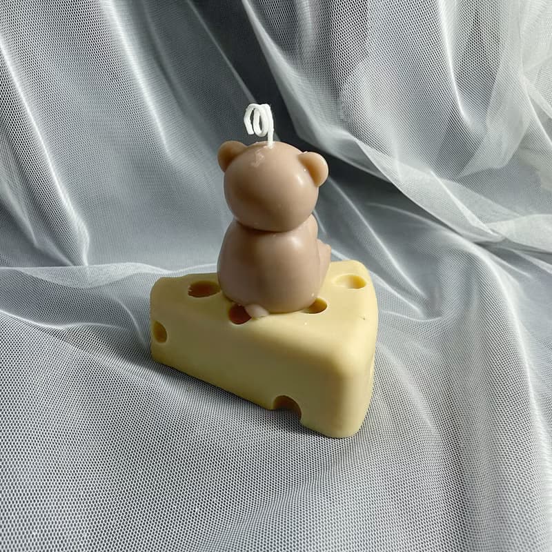 【手工製作】熊熊起司造型蠟燭/香氛蠟燭