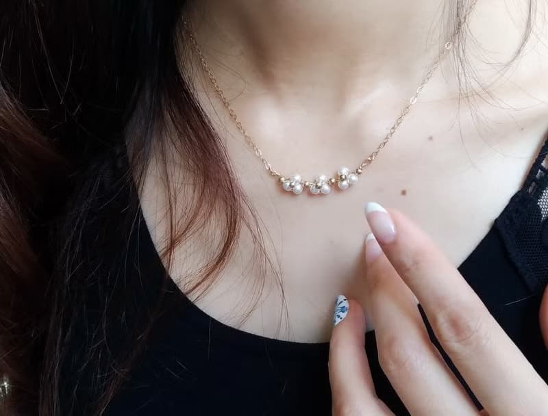 【禮物】綻放的Swarovski 珍珠項鍊