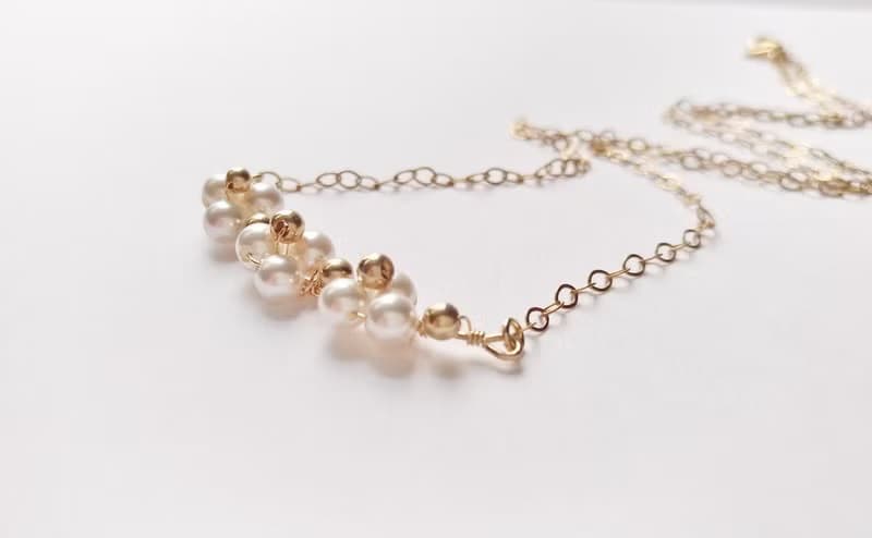 【禮物】綻放的Swarovski 珍珠項鍊