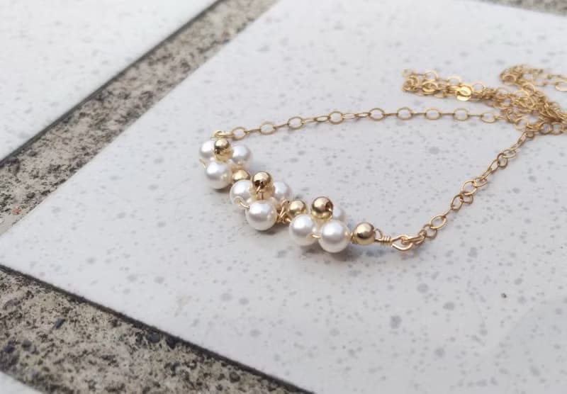 【禮物】綻放的Swarovski 珍珠項鍊