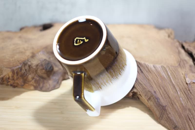 【送禮好物】240ml 濃奶茶 方韻杯 自然釉文創 台灣鶯歌製