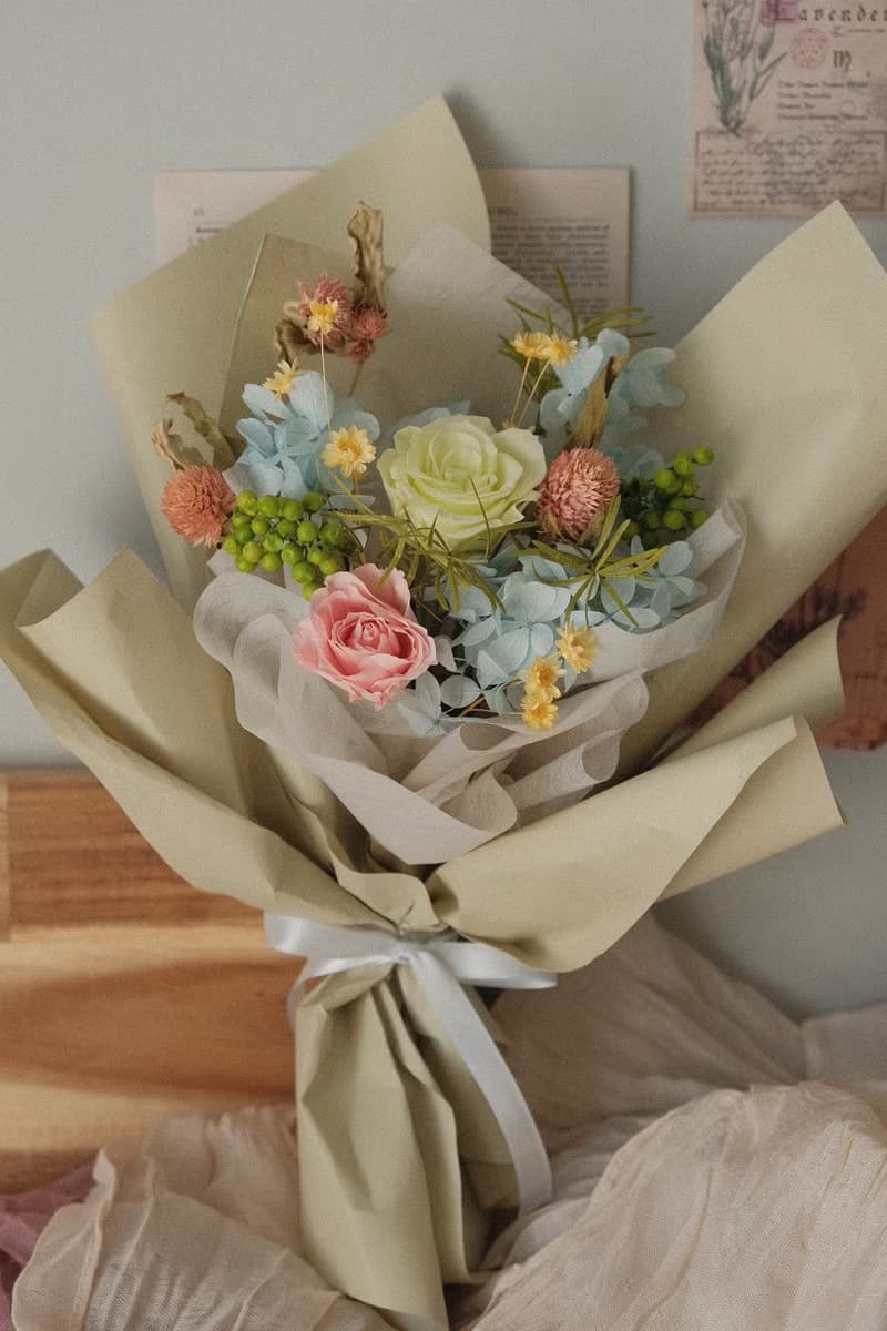 現貨免等 / 永生花束 永生花 不凋花 索拉花 乾燥花 儀式感 驚喜